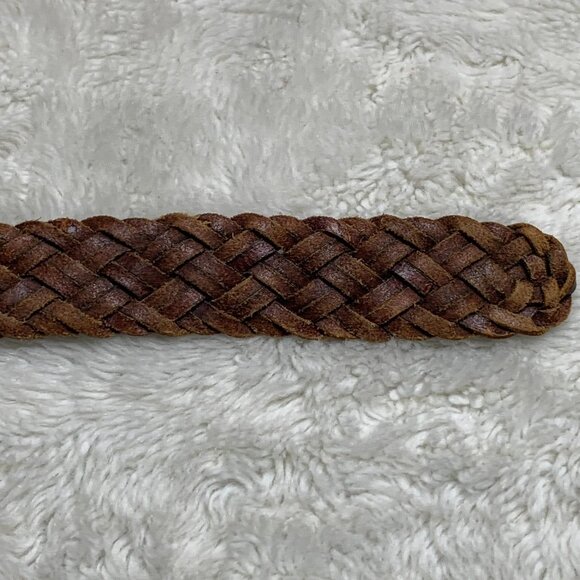 Ariat Women\'s Brown Leather Handcrafted Braided Belt Size 75 main image 10